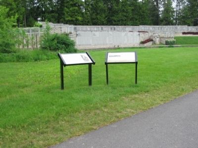 Markers near the 28th Division Shrine image. Click for full size.