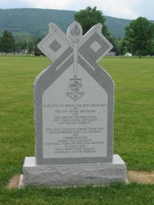 28th Signal Battalion Memorial image. Click for full size.