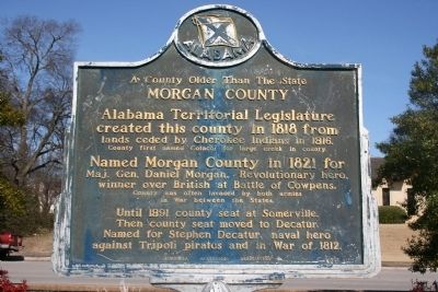 A County Older Than The State, Morgan County Marker image. Click for full size.