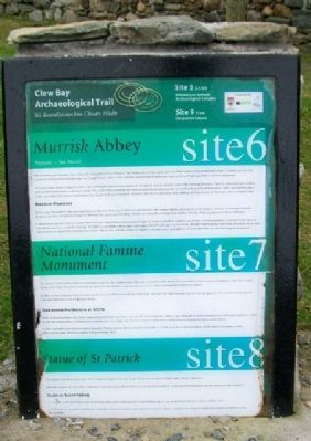 <i>Murrisk</i> Abbey / <i>National Famine Monument</i> / <i>Statue of St Patrick Marker. Click for full size. <i>Murrisk</i> Abbey / <i>National Famine Monument</i> / <i>Statue of St Patrick Marker image. Click for full size.