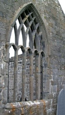 Murrisk Abbey East Window. Click for full size. Murrisk Abbey East Window image. Click for full size.