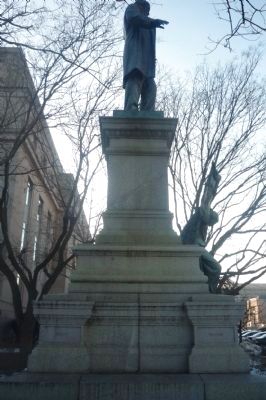Albert Pike Monument, east face image. Click for full size.