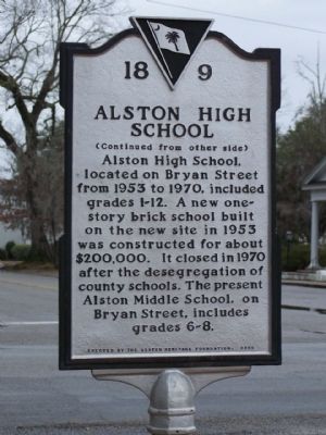 Alston High School side image. Click for full size.
