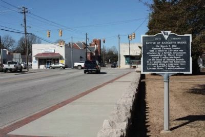 Battle of Ratcliff's Bridge Marker. Click for full size. Battle of Ratcliff's Bridge Marker image. Click for full size.