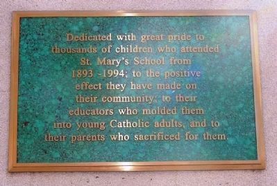 St. Mary's School Students Marker image. Click for full size.