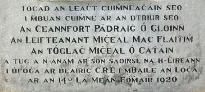 Clynn - Clavey - Keane Memorial (Gaelic) image. Click for full size.