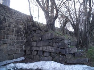Stones from the gallows platform were used in the construction of the Broad Street overpass. image. Click for full size.