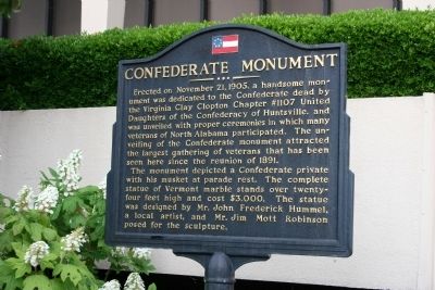 Confederate Monument Marker. Click for full size. Confederate Monument Marker image. Click for full size.