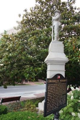 Confederate Monument & Marker. Click for full size. Confederate Monument & Marker image. Click for full size.
