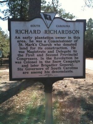 Richard Richardson Marker. Click for full size. Richard Richardson Marker image. Click for full size.