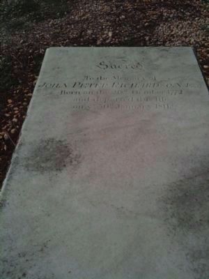 John Peter Richardson Sr. Grave Marker image. Click for full size.