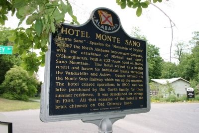 Historic Viduta / Hotel Monte Sano Marker Side B image. Click for full size.