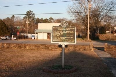 First Permanent Court House, Morgan County Marker image. Click for full size.
