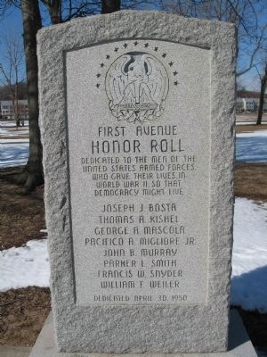 First Avenue Honor Roll Marker image. Click for full size.