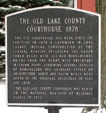 The Old Lake County Courthouse, 1878 Marker image. Click for full size.