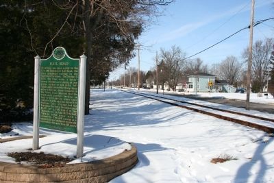 Erie and Kalamazoo Rail Road / Rail Road Marker image. Click for full size.