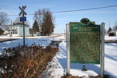 Erie & Kalamazoo Railroad Marker image. Click for full size.