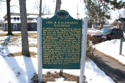 Erie & Kalamazoo Railroad Marker image. Click for full size.
