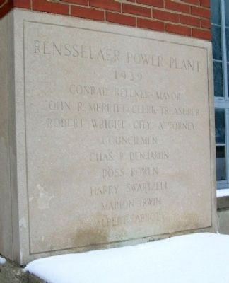 Rensselaer Power Plant Marker. Click for full size. Rensselaer Power Plant Marker image. Click for full size.