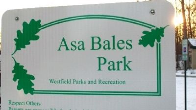 Asa Bales Park Sign image. Click for full size.