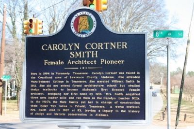 Carolyn Cortner Smith Marker Side A image. Click for full size.
