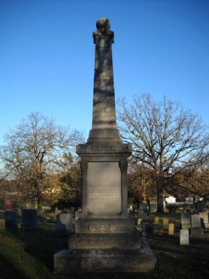 Park Cemetery GAR Monument Marker image. Click for full size.