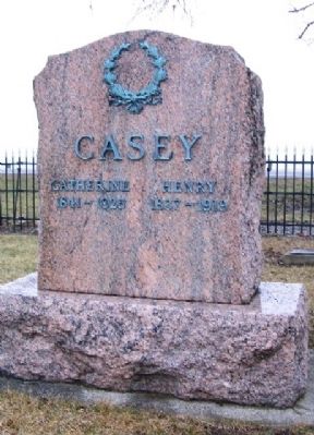 Henry Casey Grave Marker image. Click for full size.
