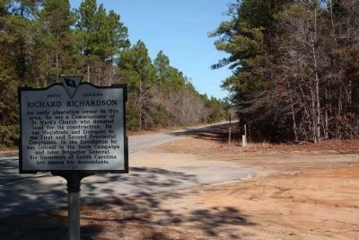Richard Richardson Marker looking north along Camp Mac Boykin Road. Click for full size. Richard Richardson Marker looking north along Camp Mac Boykin Road image. Click for full size.
