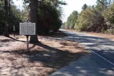 Richard Richardson Marker, looking south along Camp Mac Boykin Road (State Road 43-51) image. Click for full size.