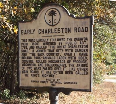 Early Charleston Road Marker image. Click for full size.