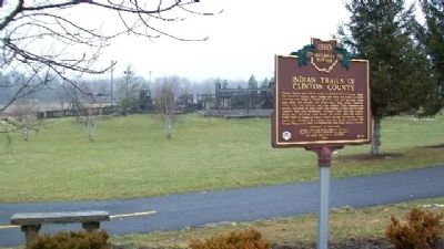 Indian Trails of Clinton County Marker. Click for full size. Indian Trails of Clinton County Marker image. Click for full size.