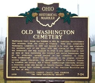 Old Washington Cemetery Marker. Click for full size. Old Washington Cemetery Marker image. Click for full size.