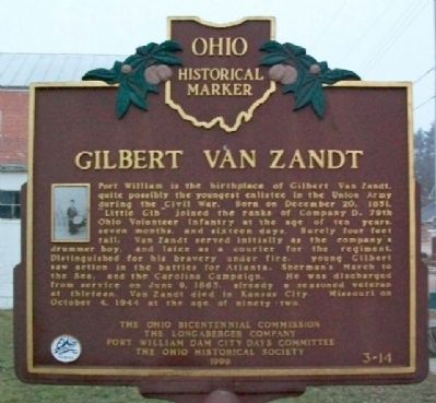 Gilbert van Zandt Marker image. Click for full size.
