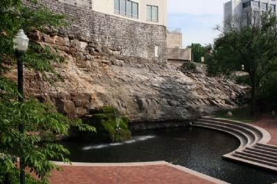 Water from Big Spring feeds into the Indian Creek Canal. Click for full size. Water from Big Spring feeds into the Indian Creek Canal image. Click for full size.