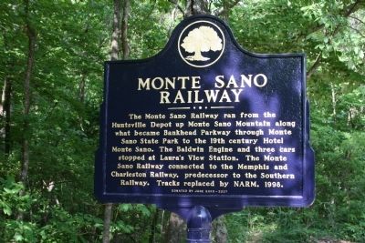 Monte Sano Railway Marker image. Click for full size.