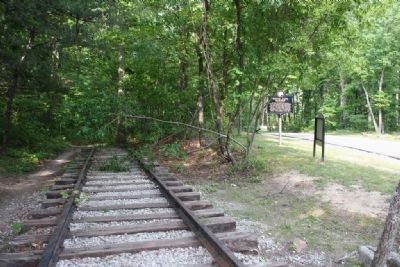 The former Monte Sano Railway roadbed image. Click for full size.