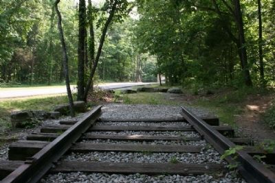 Tracks to nowhere, Monte Sano Railway image. Click for full size.