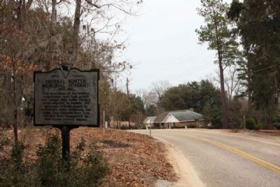 General Sumter Memorial Academy Marker, looking northeast along Action Road. Click for full size. General Sumter Memorial Academy Marker, looking northeast along Action Road image. Click for full size.