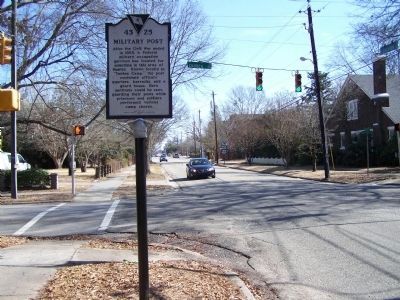 Military Post / Potter's Raid Marker at West Calhoun Street and Church Street image. Click for full size.