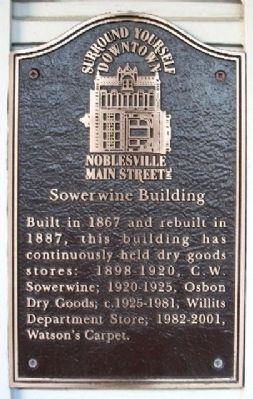 Sowerwine Building Marker. Click for full size. Sowerwine Building Marker image. Click for full size.