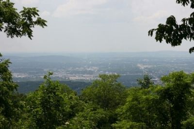 The view from the Burritt Museum site. atop Round Top Mountain image. Click for full size.