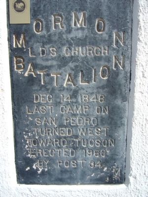 Mormon Battalion Marker image. Click for full size.
