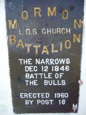 Mormon Battalion Marker. Click for full size. Mormon Battalion Marker image. Click for full size.