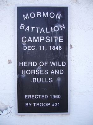 Mormon Battalion Marker image. Click for full size.
