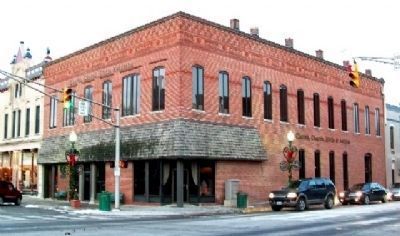 New York Store Building and Marker. Click for full size. New York Store Building and Marker image. Click for full size.