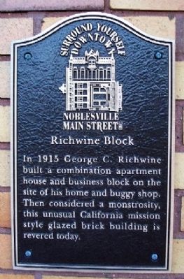 Richwine Block Marker. Click for full size. Richwine Block Marker image. Click for full size.