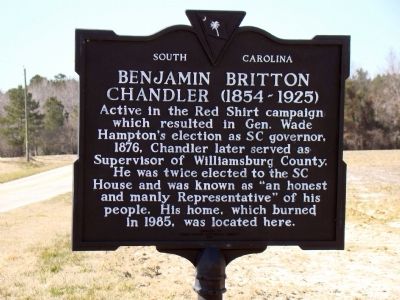 Benjamin Britton Chandler (1854–1925) Marker image. Click for full size.