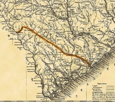 S. C. Canal and Rail Road Co. Map image. Click for full size.
