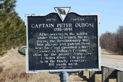 Captain Peter DuBose Marker image. Click for full size.