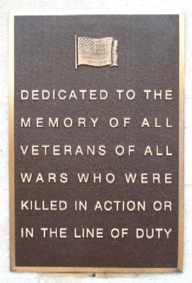 Wilmington War Memorial Marker. Click for full size. Wilmington War Memorial Marker image. Click for full size.